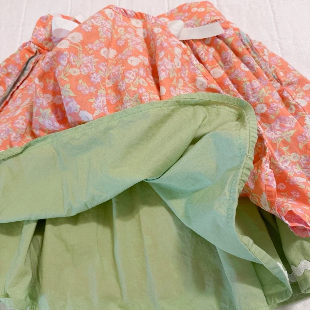 Matilda Jane Girls Valencia Skirt Orange Floral Hello‎ Lovely Size 8